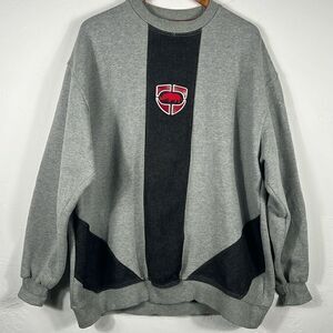 🔥 Vintage ECKO UNLIMITED Heavy Thick‎ Embroidered Crewneck Sweatshirt - Sz 2XL